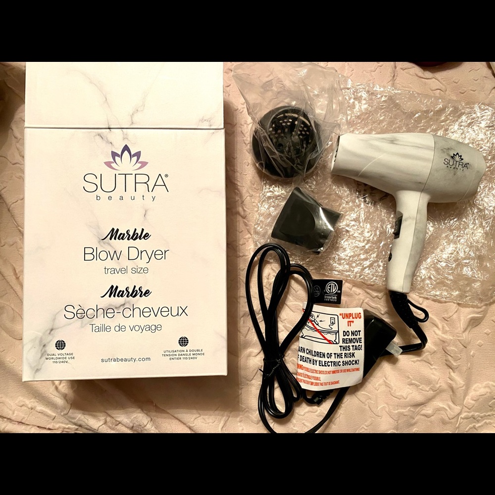 Marble Travel Size Blow Dryer